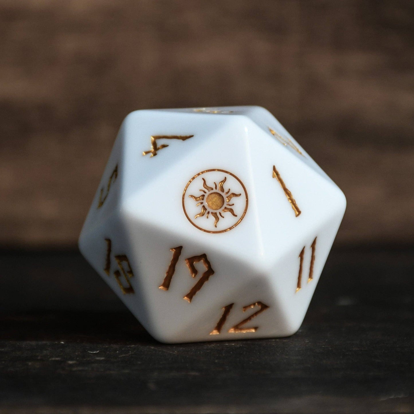 Misty Mountain Gaming - Plains Mana Spindown Acrylic D20