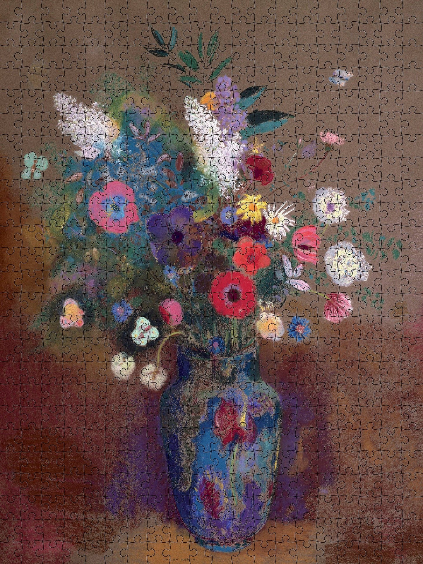 Pomegranate - Odilon Redon: Bouquet of Flowers 500-Piece Jigsaw Puzzle