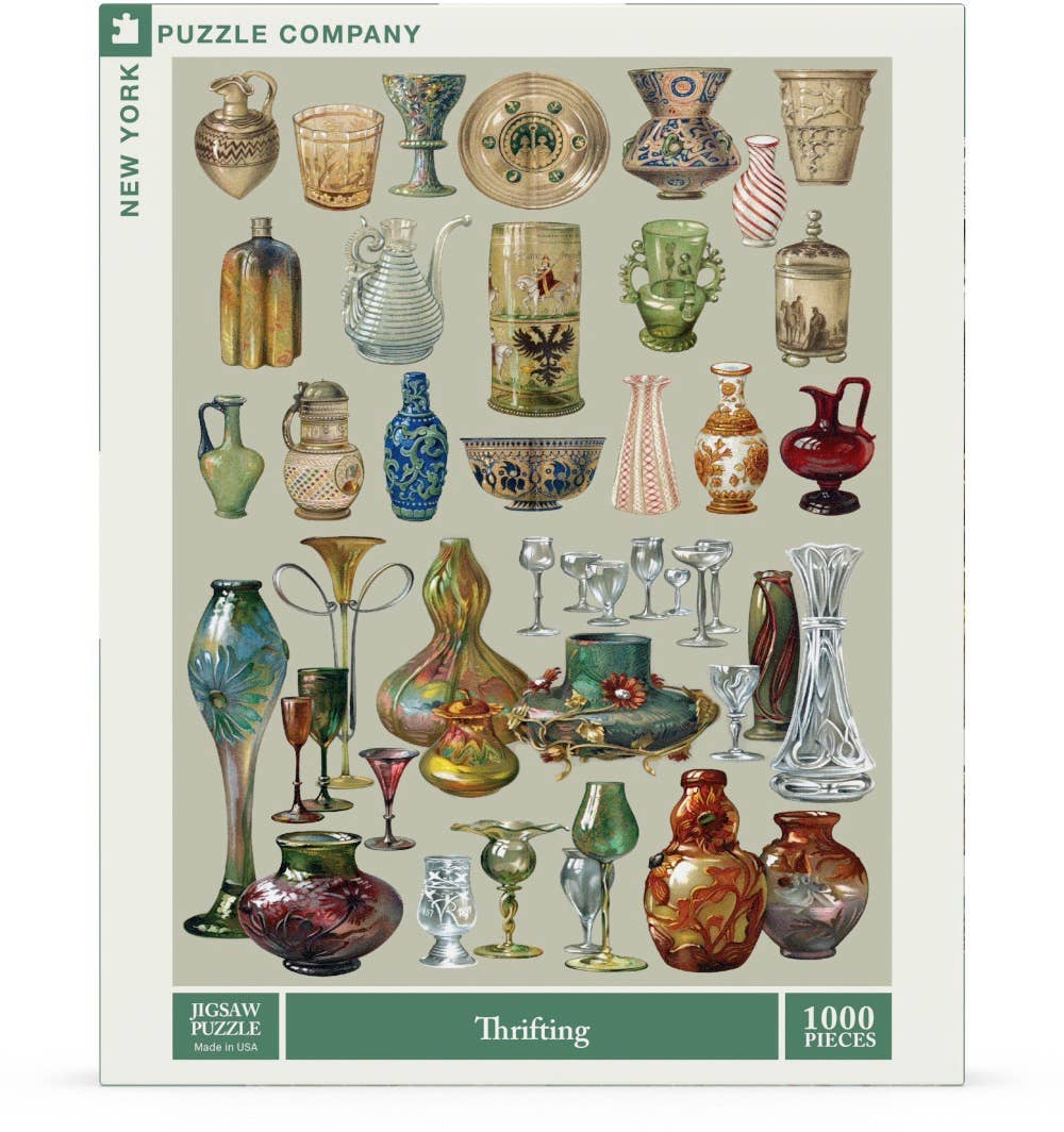 New York Puzzle Company - Thrifting - 1000 Piece Jigsaw Puzzle