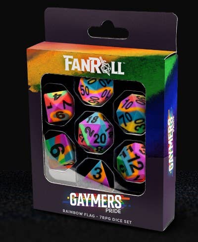 FanRoll by Metallic Dice Games - PRIDE Silicone Dice