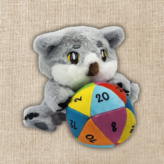 Kingdom of Threads - Owlbear with Rainbow D20 Plushie