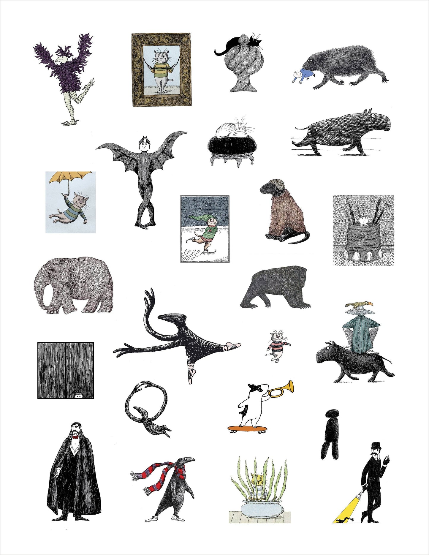 Pomegranate - Edward Gorey Sticker Book