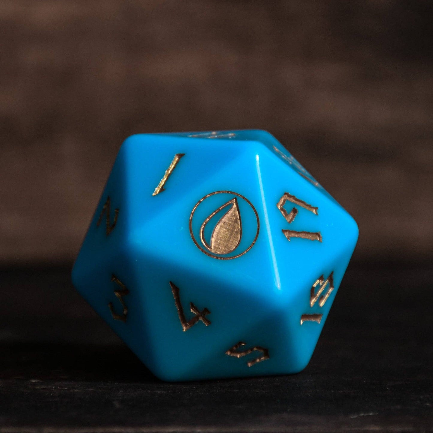 Misty Mountain Gaming - Island Mana Spindown Acrylic D20