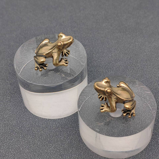 Mio Queena - Vintage Brass Little Frog Desktop Ornaments Decorations