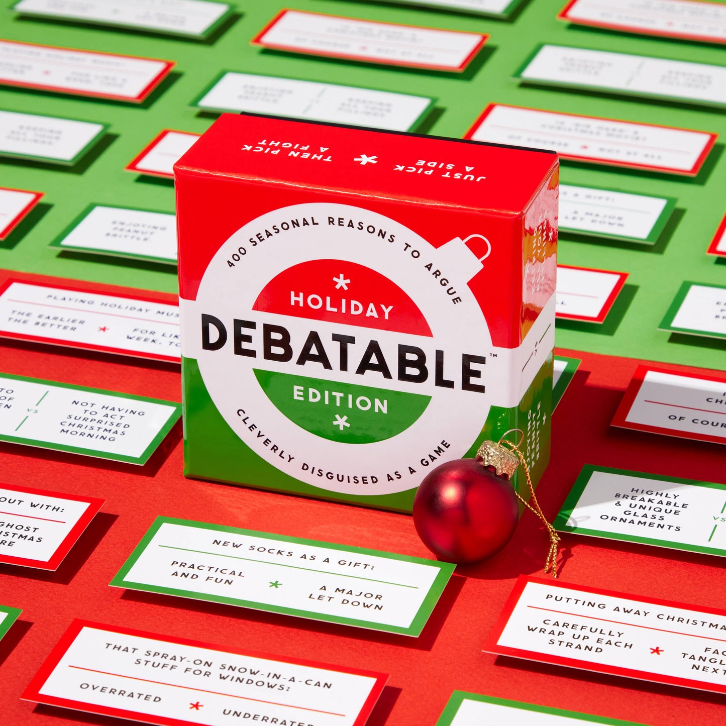 Chronicle Books - Brass Monkey Debatable Holiday Edition Social Game