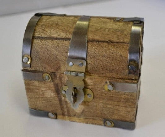GREENROOTS USA LLC - Antique Old World Treasure Chest 3"L X2.75"H