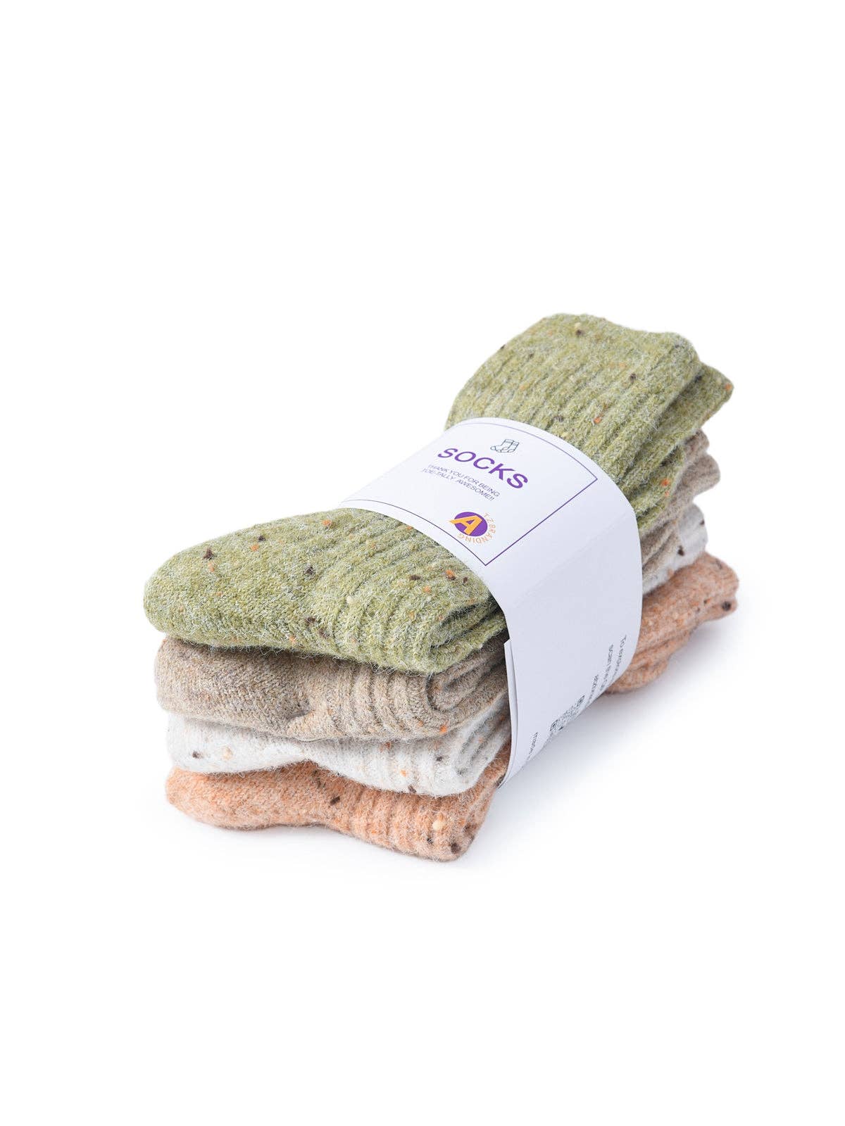 Funkyrel® Atzbranding Limited - Rufia - 4 Paris Warm Wool Blend Socks