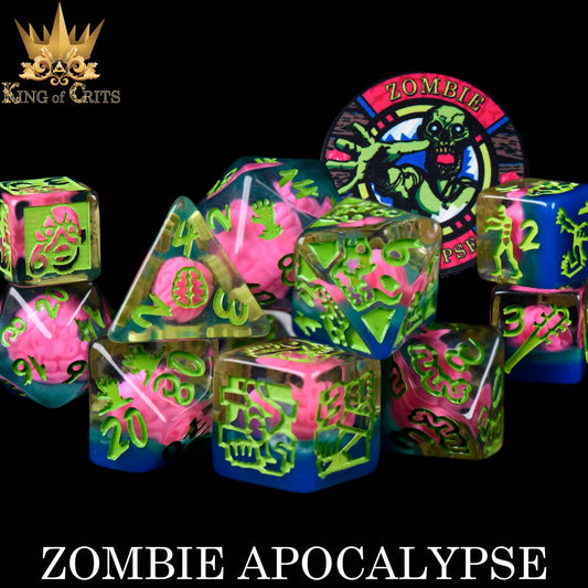 DNDDICE.COM - Zombie Apocalypse - 11 Dice Set