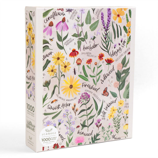 1canoe2 | One Canoe Two Paper Co. - Wildflower Botanicals - 1,000 Piece Jigsaw Puzzle