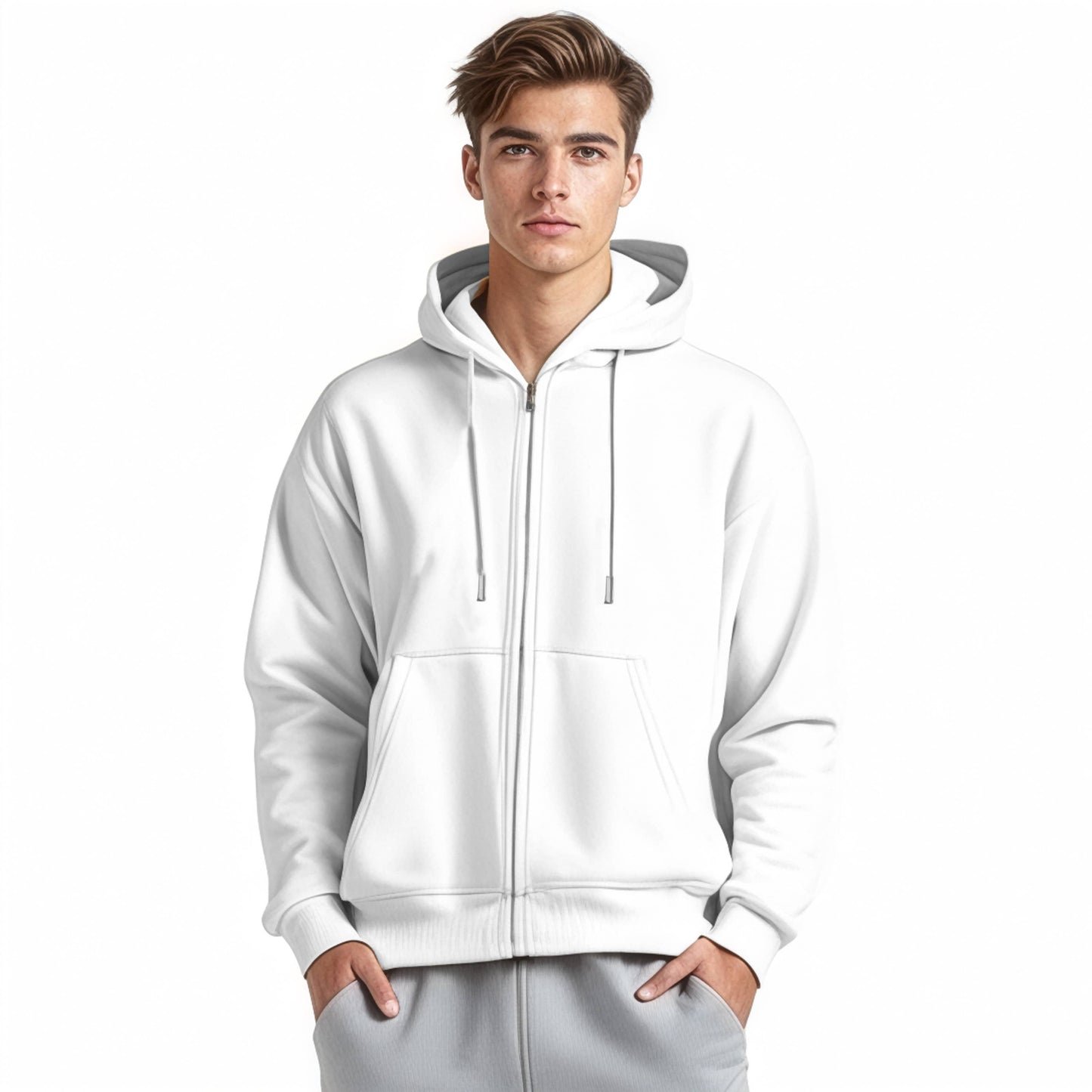 Galaxy By Harvic - Men's Sherpa-Lined Full Zip Hoodie (Sizes, S to 3XL)