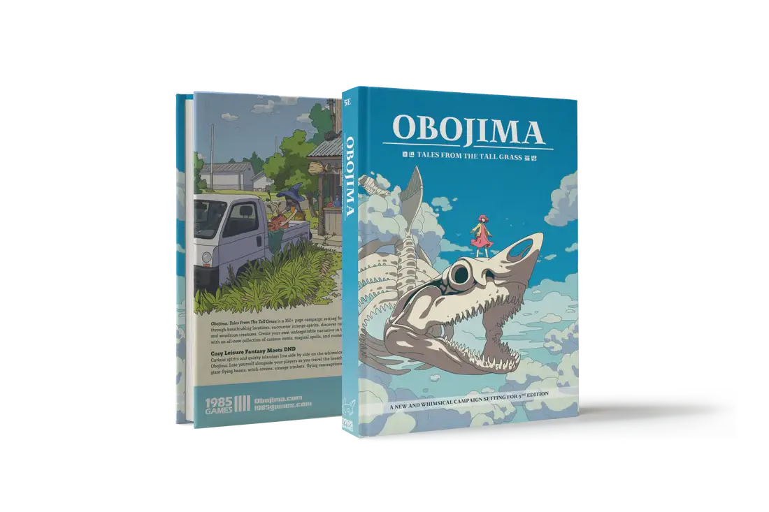 1985 Games - Obojima DnD 5E Studio Ghibli Inspired Hardcover Book