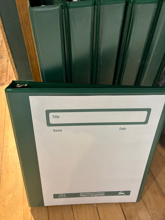 Binder- Forest Green / Gold WR