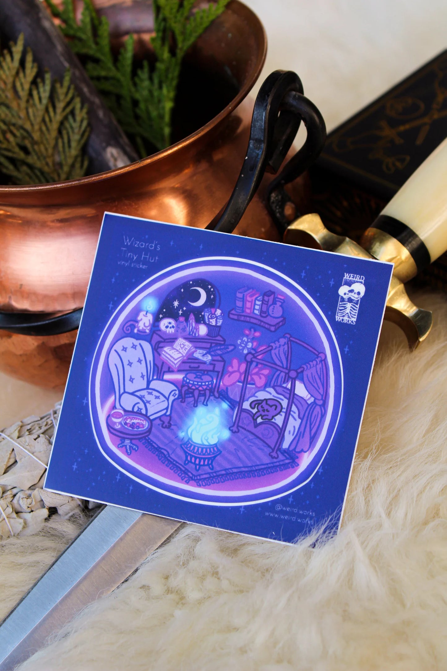 Wizard's Tiny Hut Sticker