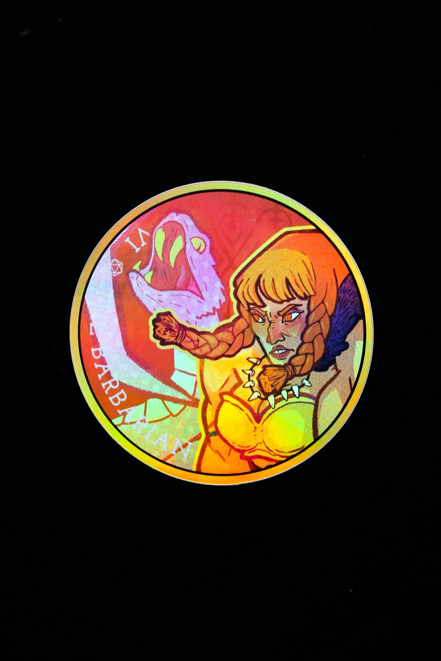 The Barbarian Holographic Sticker