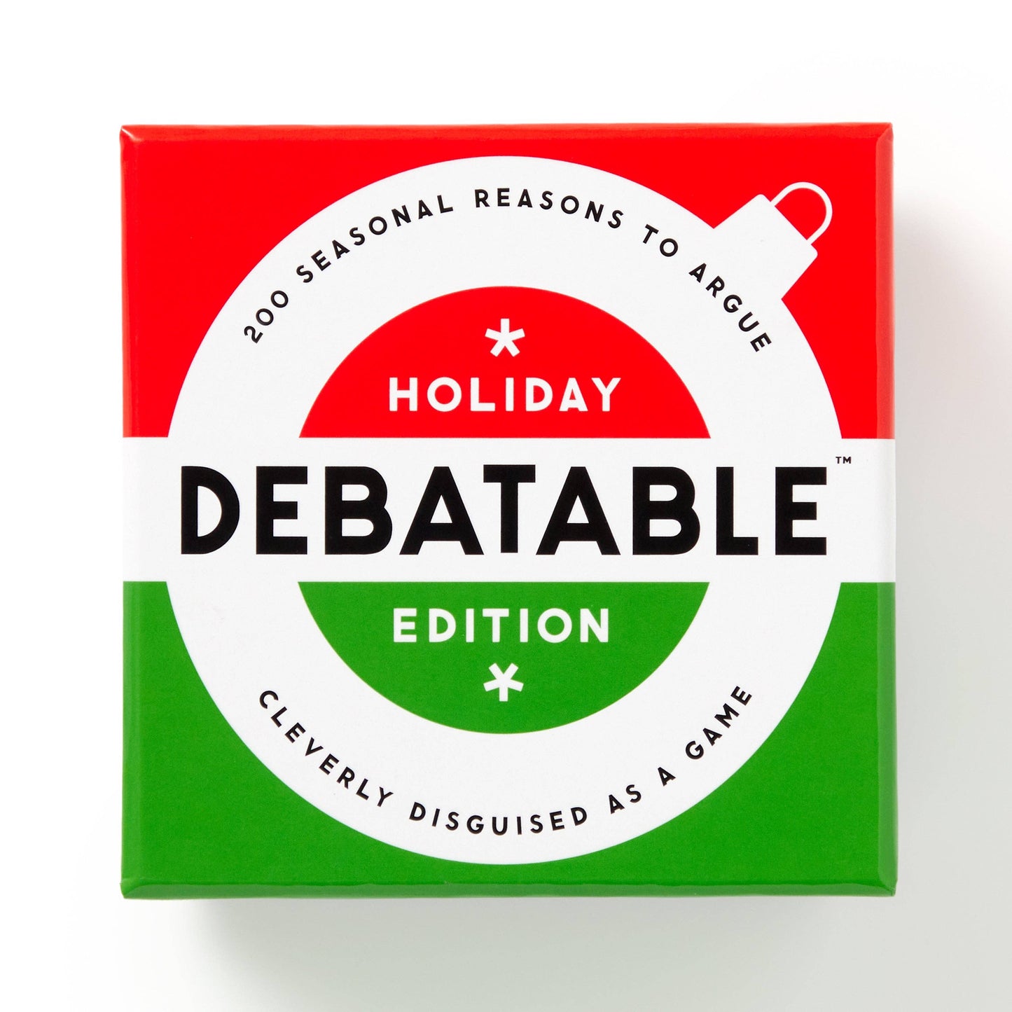 Chronicle Books - Brass Monkey Debatable Holiday Edition Social Game
