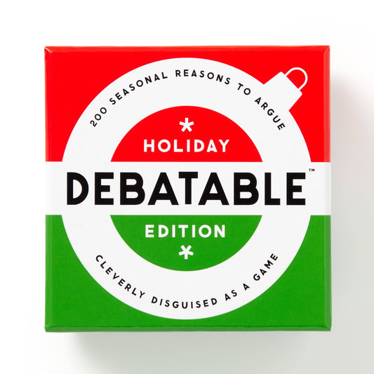 Chronicle Books - Brass Monkey Debatable Holiday Edition Social Game