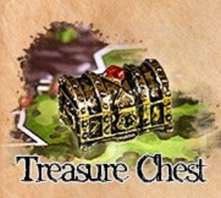 Mayday Games - Player Token: Tarnished Gold Color Treasure Chest In Metal Alloy