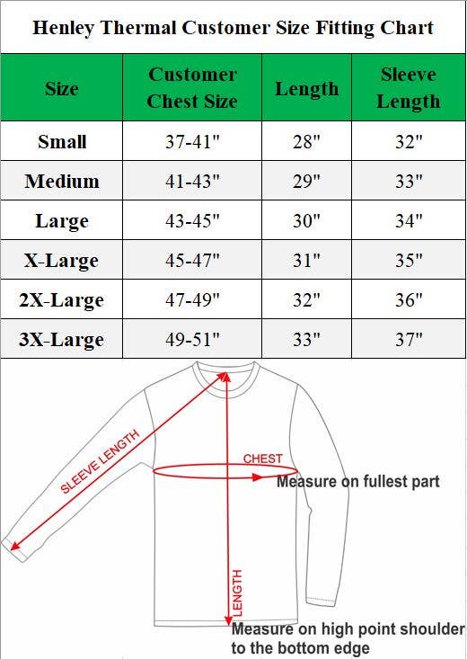 Galaxy By Harvic - Men's Long Sleeve Waffle-Knit Henley Thermals Shirts