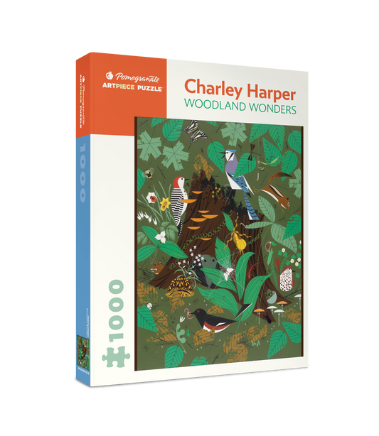Pomegranate - Charley Harper: Woodland Wonders 1000-piece Jigsaw Puzzle