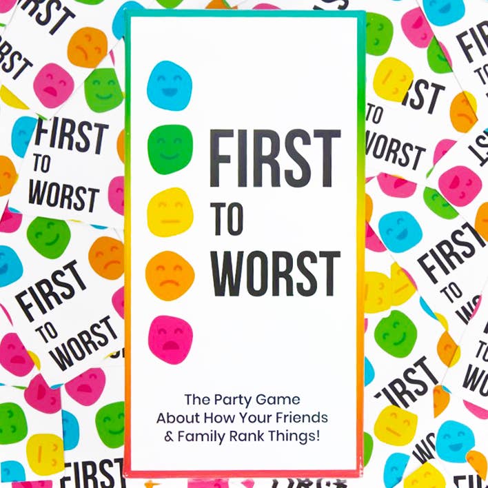 Dyce Games - FIRST TO WORST: How Your Friends & Family Rank Things Game