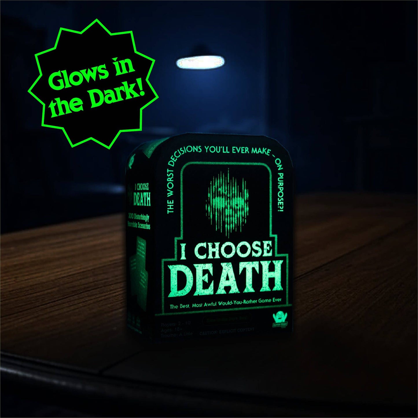 Zombie Ghost Games - I Choose Death Would-You-Rather Card Game (Glow-in-the-Dark)