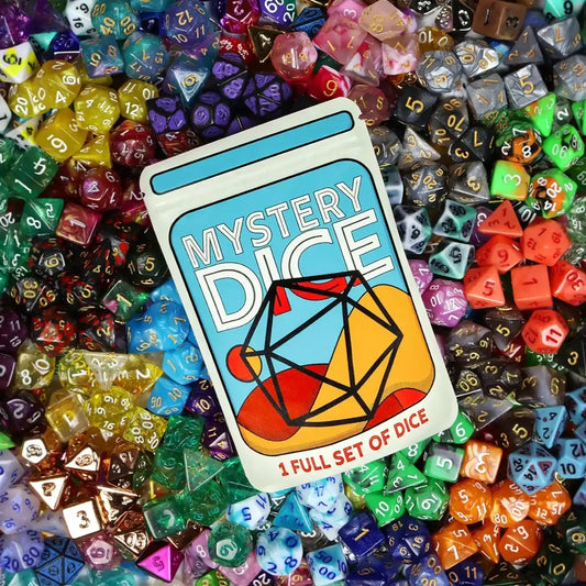 1985 Games - Mystery Dice - full set of 7 Polyhedral Dice
