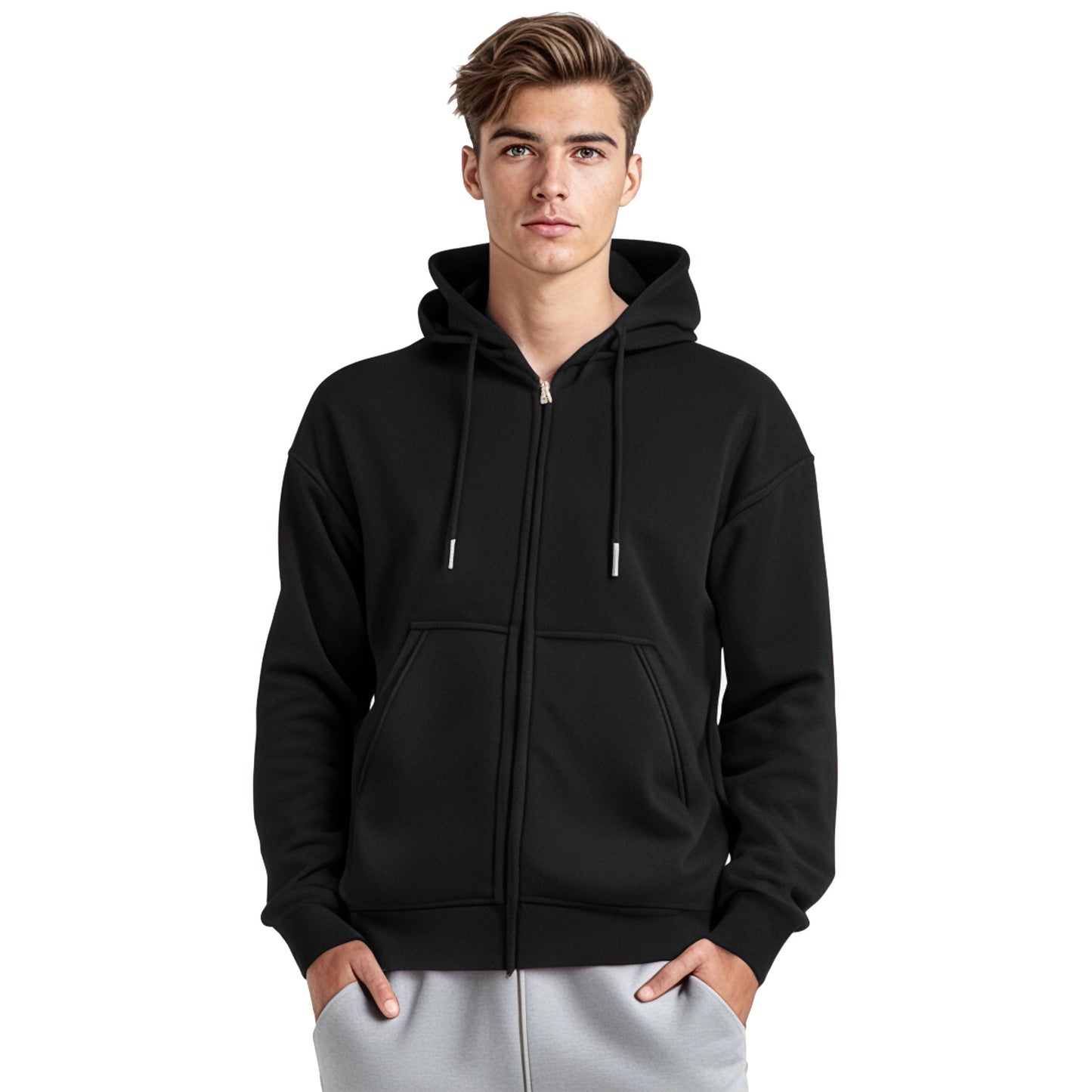 Galaxy By Harvic - Men's Sherpa-Lined Full Zip Hoodie (Sizes, S to 3XL)