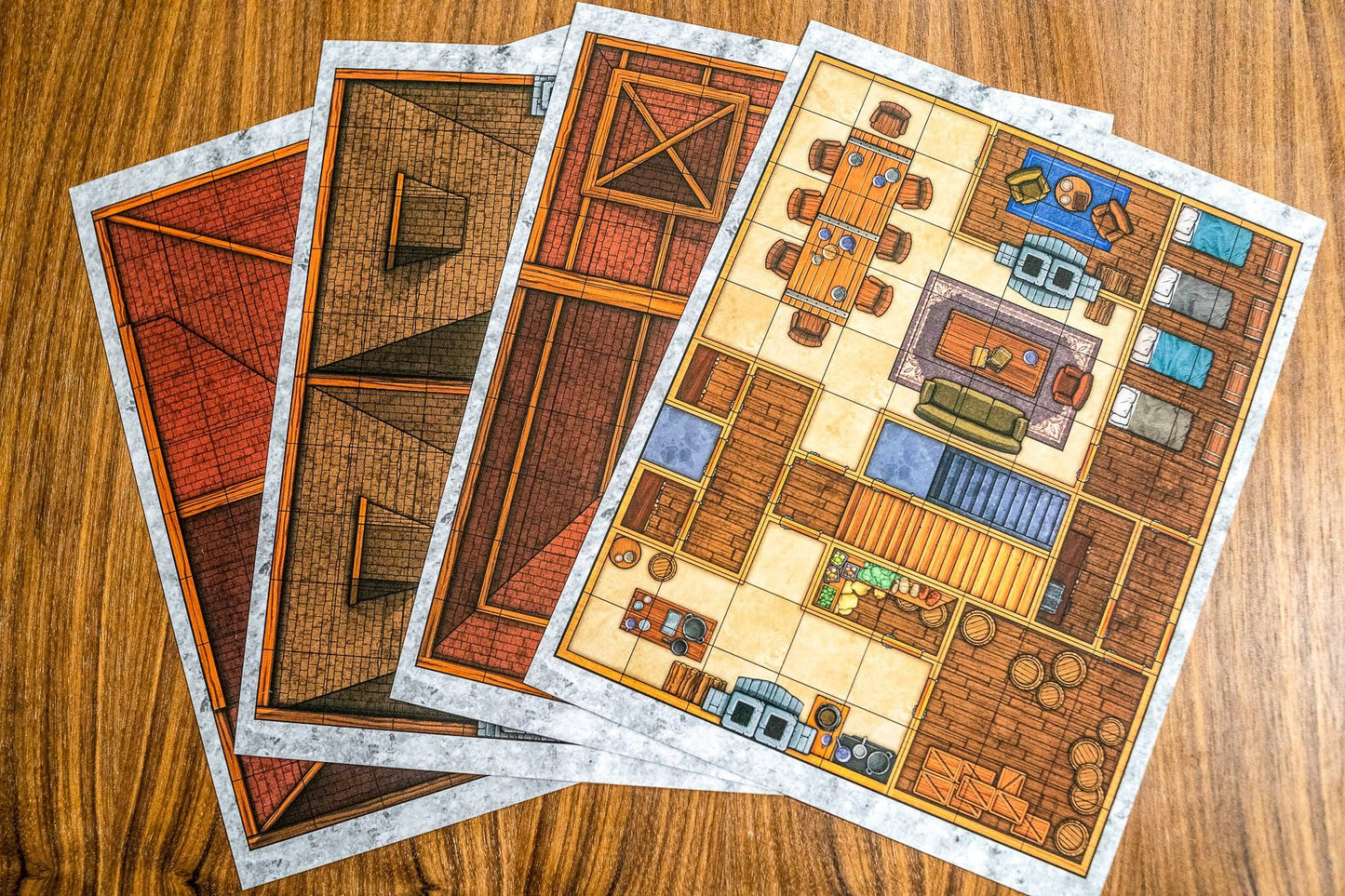 1985 Games - Dungeon Craft – Realm's Edge Book 2D Terrain for DnD