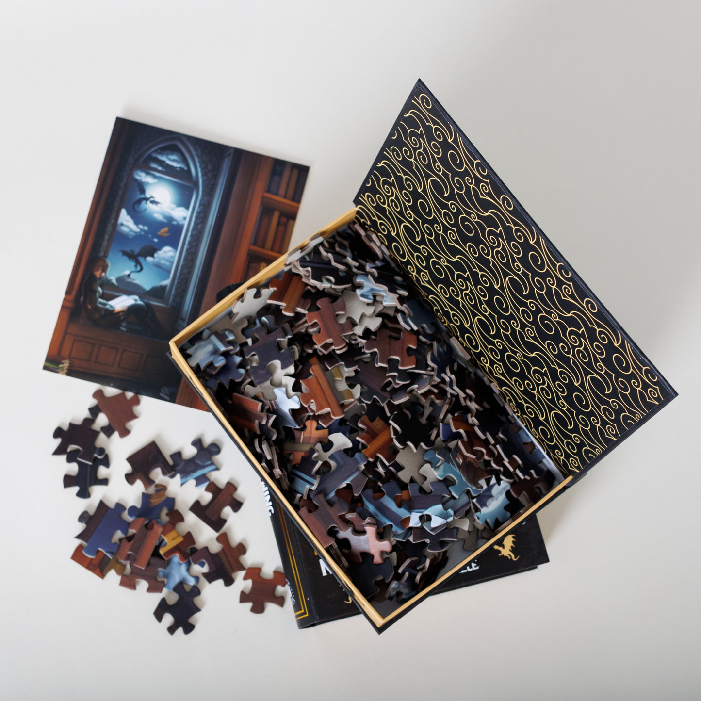 Kingdom of Threads - Night in the Archives Keepsake Puzzle | Fourth Wing