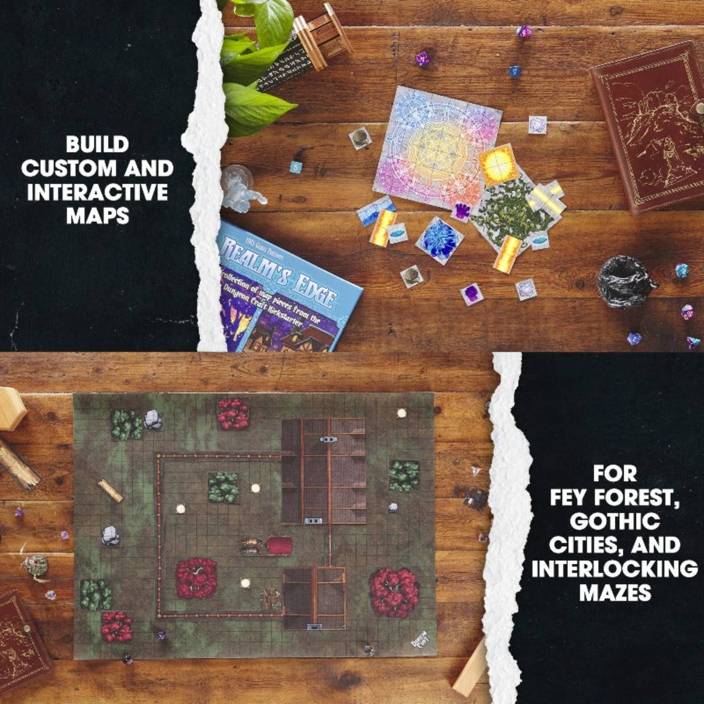 1985 Games - Dungeon Craft – Realm's Edge Book 2D Terrain for DnD