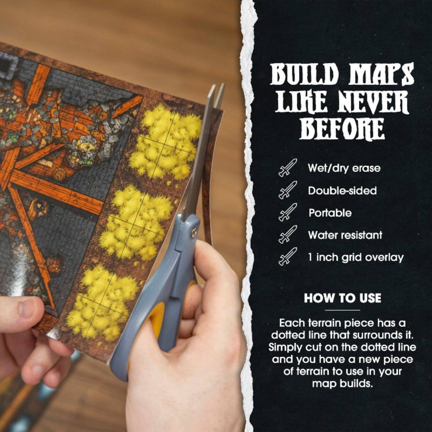 1985 Games - Dungeon Craft – Realm's Edge Book 2D Terrain for DnD