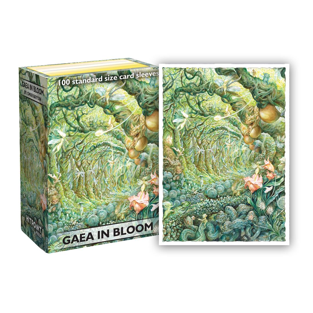 Hit Point Press - Dragon Shield Matte Sleeves - Gaea In Bloom (Omar Rayyan)