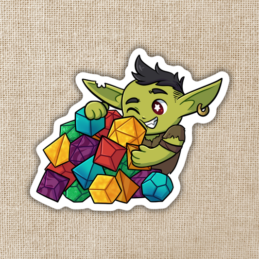 Kingdom of Threads - Dice Goblin Sticker