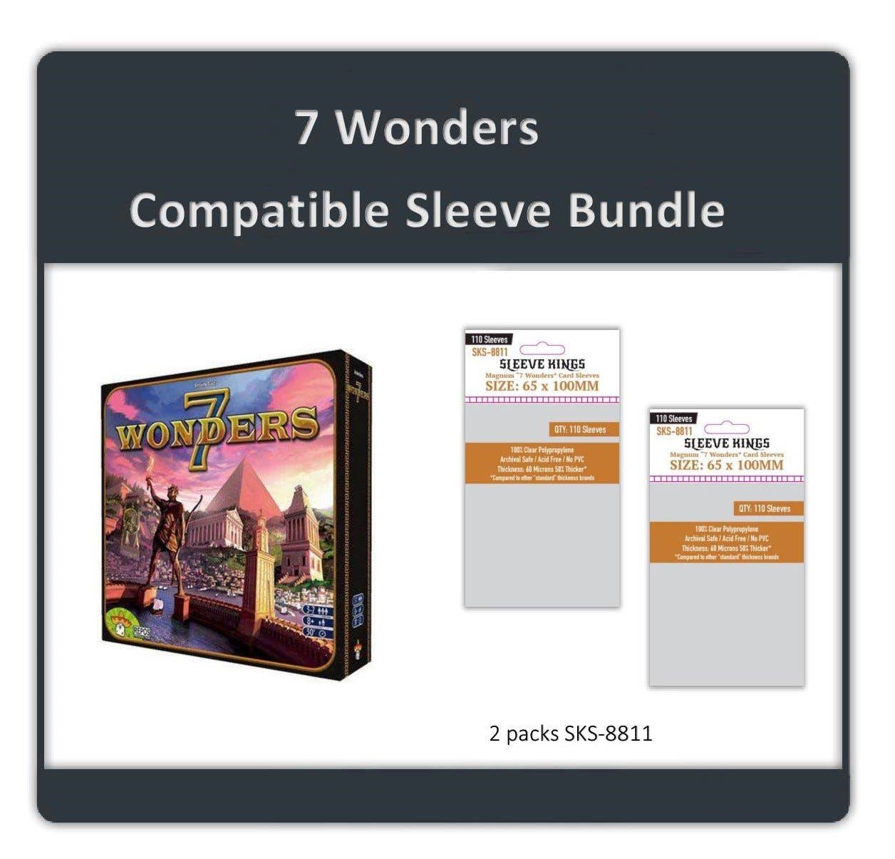 Mayday Games - "7 Wonders" Sleeve Bundle (8811 X 2)