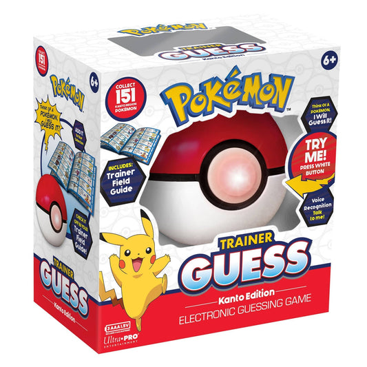 Ultra PRO Entertainment - Pokémon Trainer Guess Game Kanto Kids Toys Christmas Gift