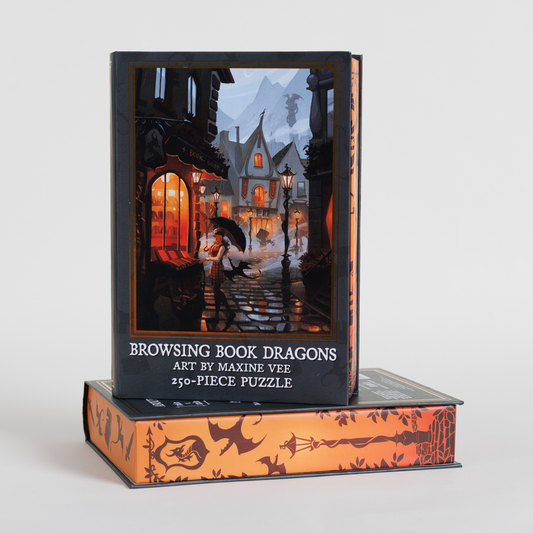 Kingdom of Threads - Browsing Book Dragons Keepsake Puzzle