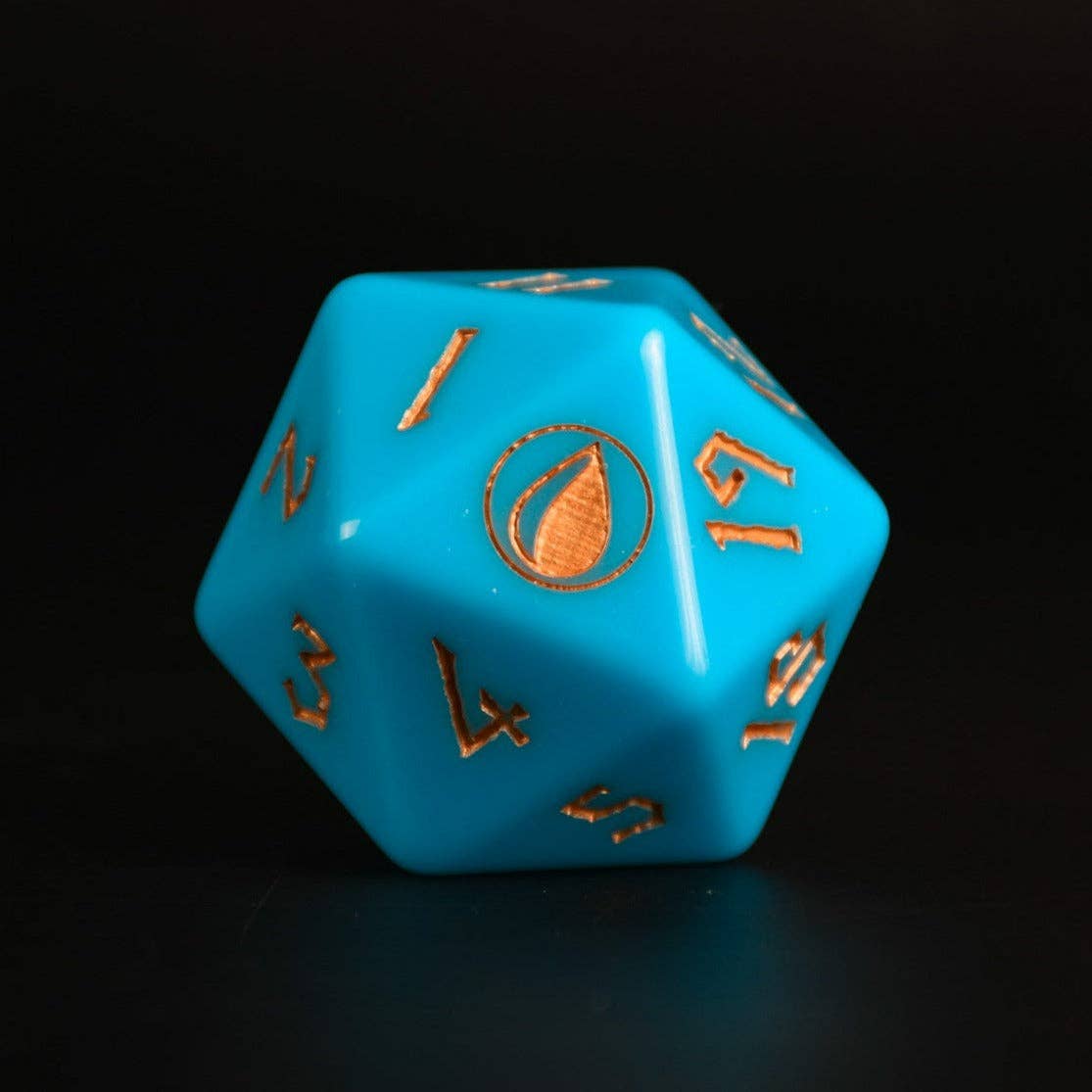 Misty Mountain Gaming - Island Mana Spindown Acrylic D20