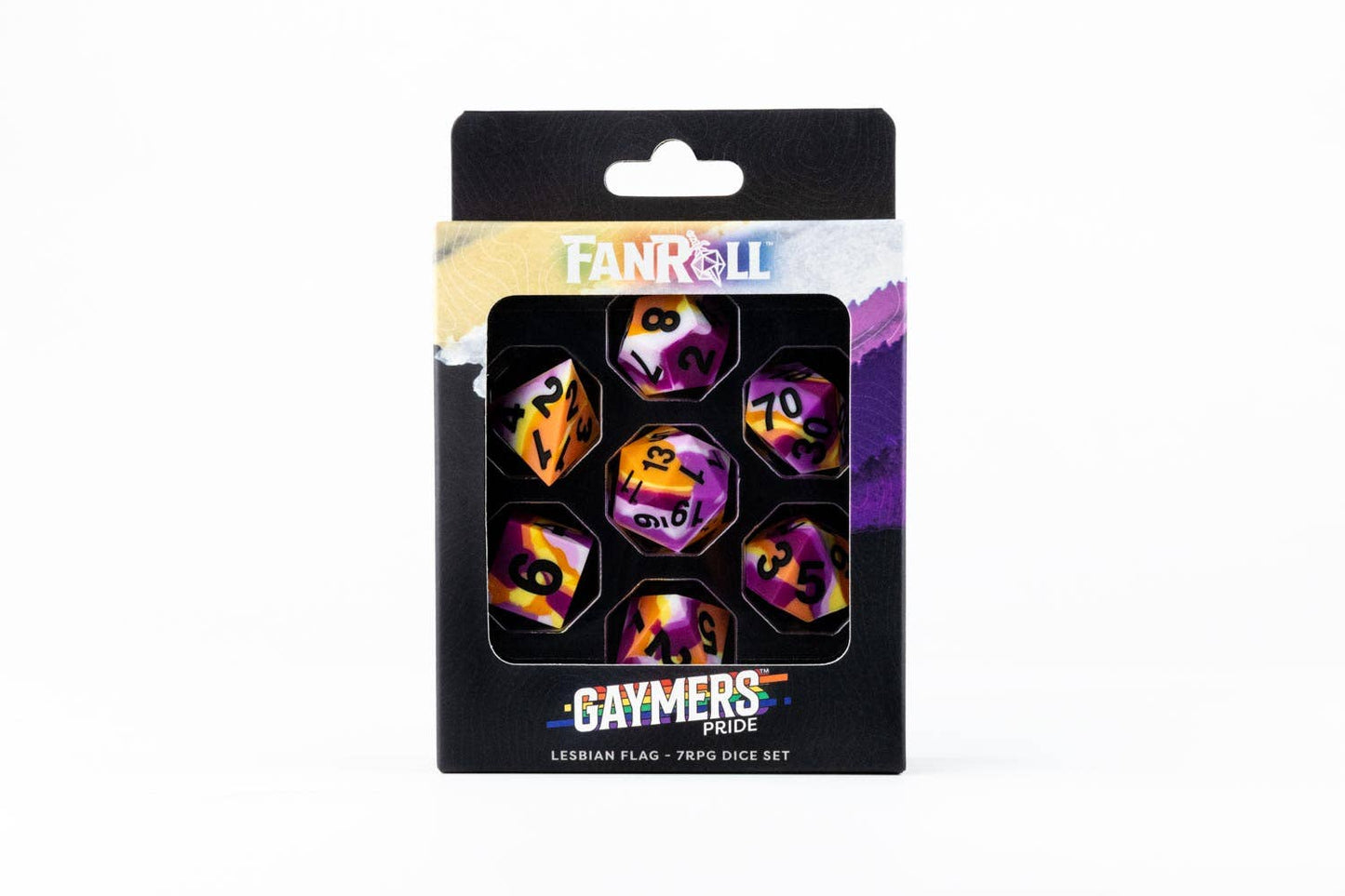 FanRoll by Metallic Dice Games - PRIDE Silicone Dice