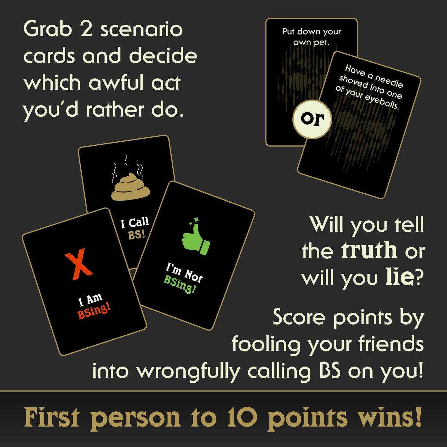 Zombie Ghost Games - I Choose Death Would-You-Rather Card Game (Glow-in-the-Dark)