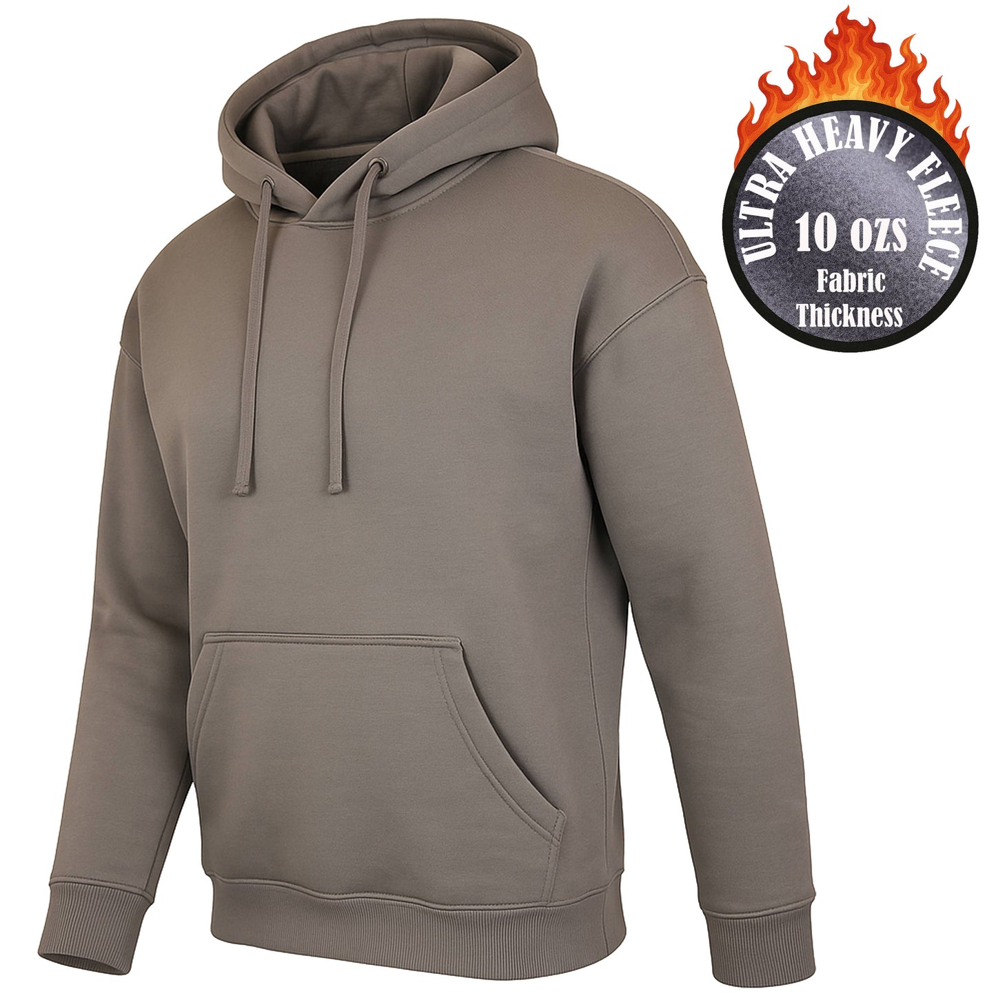 Galaxy By Harvic - Men's Super Heavyweight Fleece-Lined Pullover Hoodie (S-3XL)