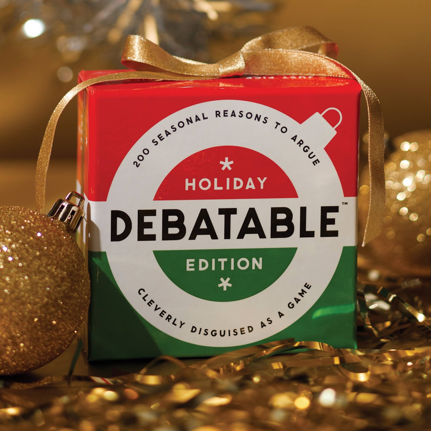 Chronicle Books - Brass Monkey Debatable Holiday Edition Social Game