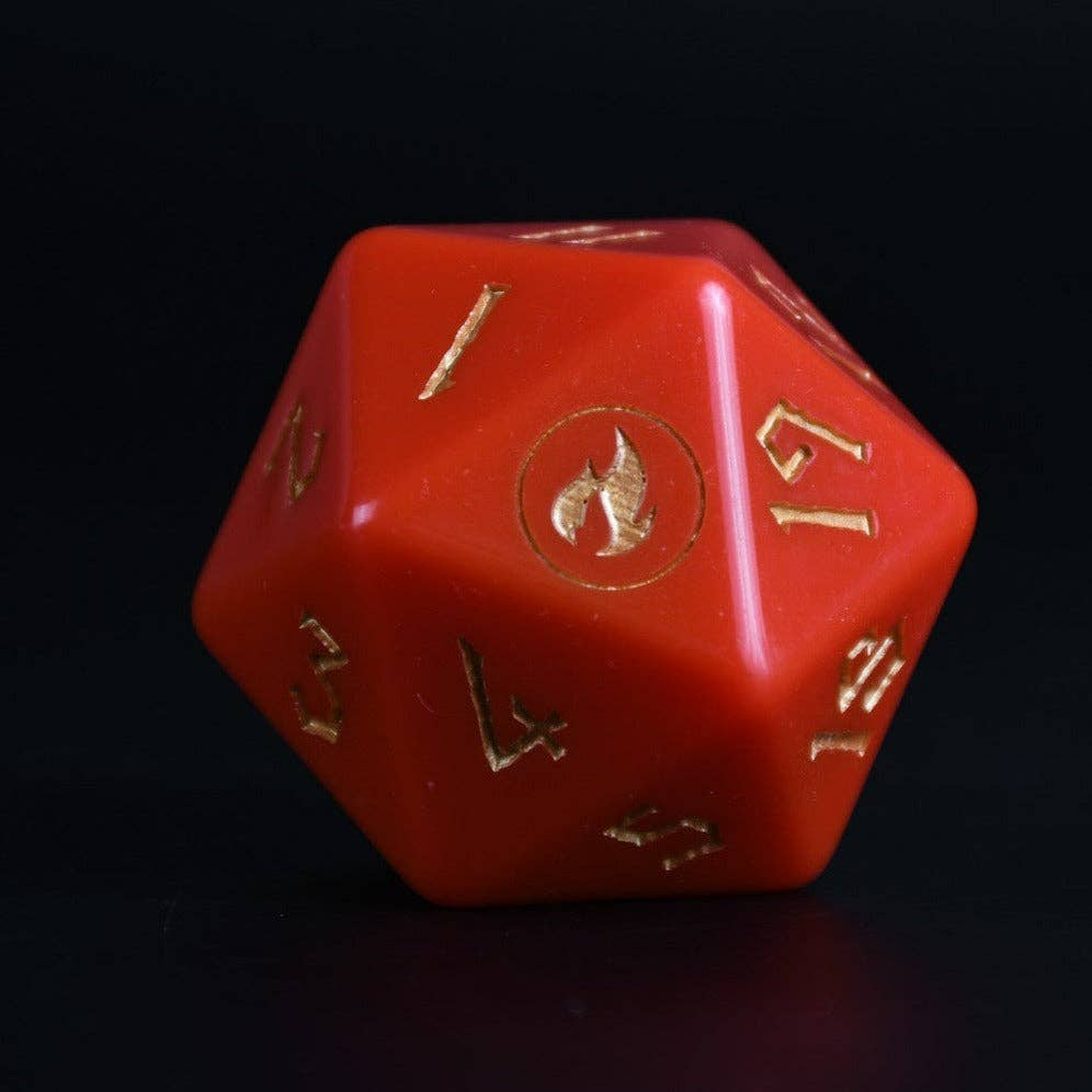 Misty Mountain Gaming - Mountain Mana Spindown Acrylic D20