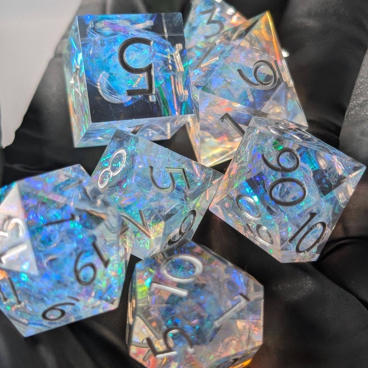 EBONWOOD - Sylvan Aurora 7-Piece Polyhedral Dice Set