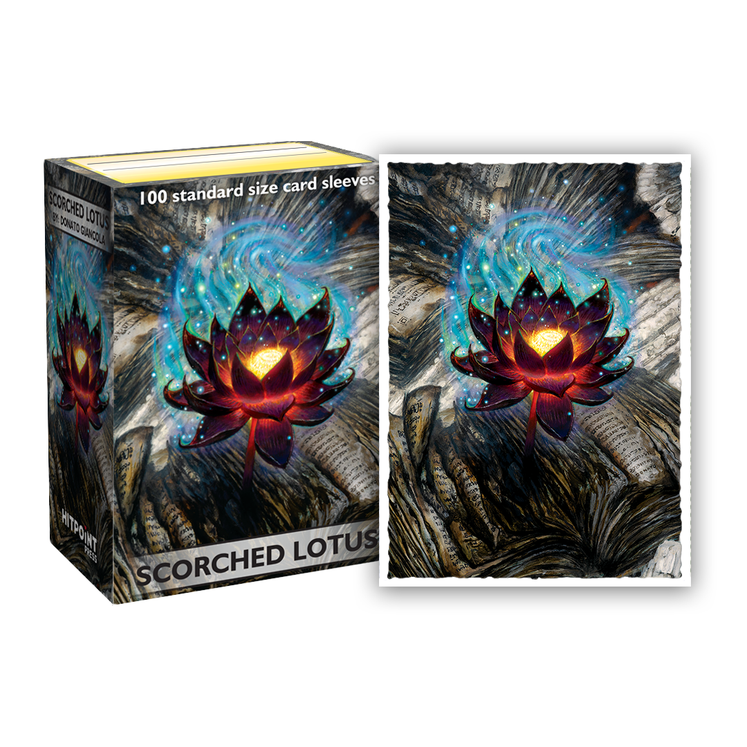 Hit Point Press - Dragon Shield Matte Sleeves - Scorched Lotus (Donato Giancola)