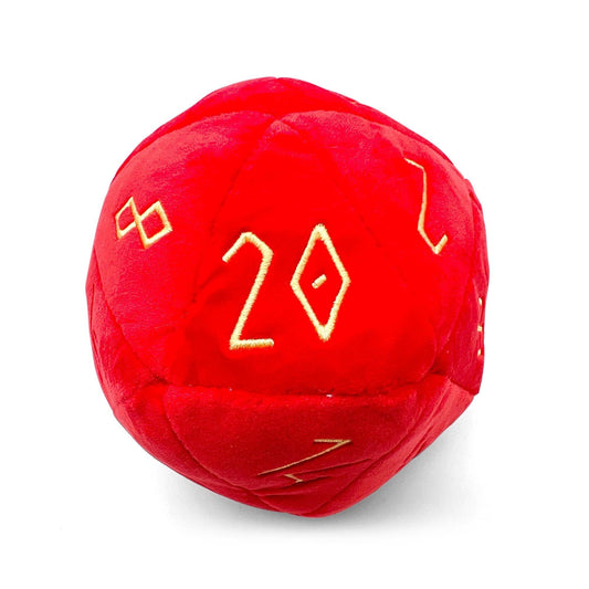 Norse Foundry - Devil Red Plushie Boulder ® 170mm D20 Plush Soft Dice