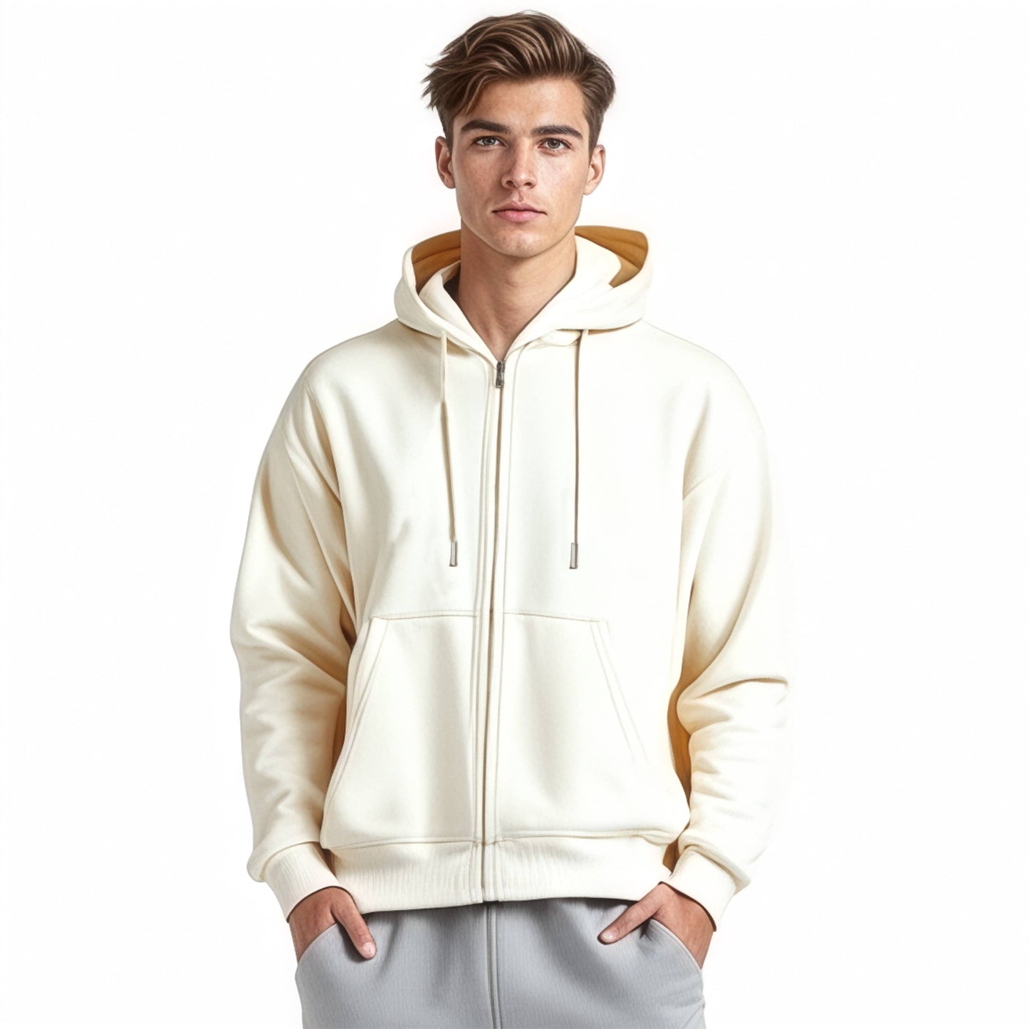 Galaxy By Harvic - Men's Sherpa-Lined Full Zip Hoodie (Sizes, S to 3XL)